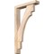 Ekena Millwork Merced Block Smooth Bracket w/ Offset Brace, Douglas Fir, 3 1/2"W x 16"D x 28"H BKT0402X16X28MRC05SDF - alternate 1